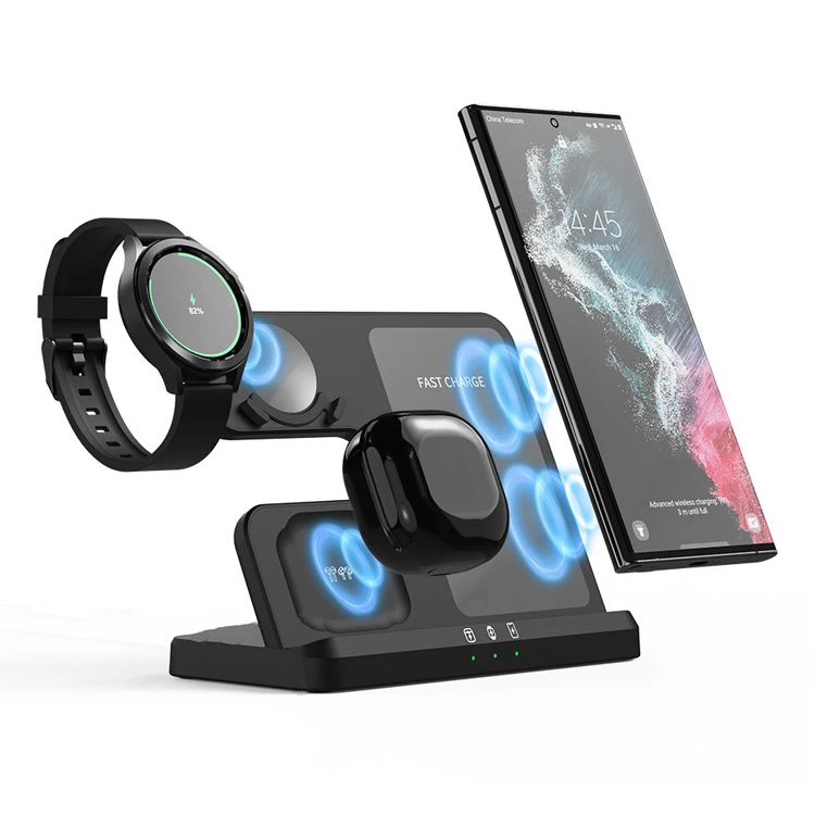 

3 in 1 Wireless Charger For Samsung Galaxy Watch 4 Active 1 2 15W Fast Charging Dock for Buds Pro