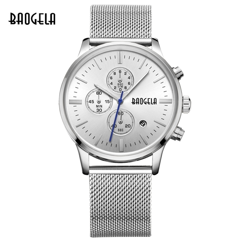

2020 New Listing Men Fashion Casual Watch Stainless Steel Men Quartz Watch Multi-function Business Watch Relogio Masculino T200409, Rose black