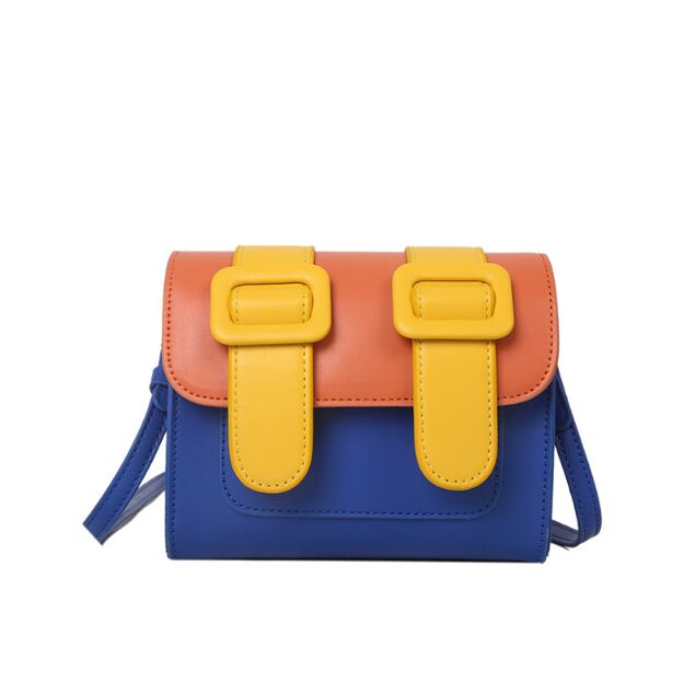 

Luxury Bags Women Blue Pink Yellow Handbags Designer High Quality Ladies Pu Leather Shoulder Bag Fashion Female Crossbody Bags, L(17.5cm-14.5cm-9cm)