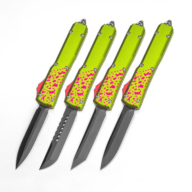 New UT Multi Functional Knife Zombie Tech Custom Pocket EDC Tactical Camping Survival Tools D2 Blade Aviation Aluminum Handle Knives High Quality-image-761039910