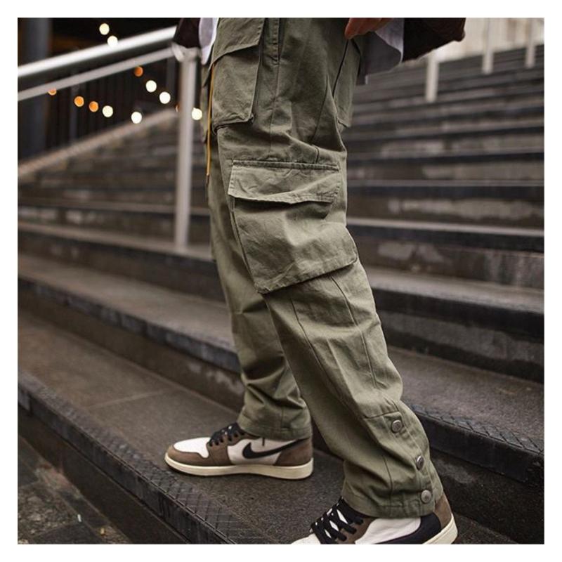

Men's Pants 2022 Cargo Men Hip Hop Streetwear Jogger Pant Fashion Trousers Multi-Pocket Casual Joggers Sweatpants, Black