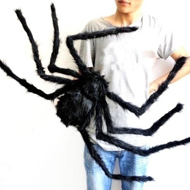 

30cm/50cm/75cm/90cm/125cm/150cm/200cm Black Spider Halloween Decoration Haunted House Prop Indoor Outdoor Giant Decor GT0929