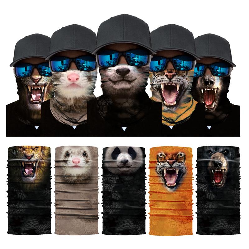 

Bandanas Magic Scarf Animal Series Mask Outdoor Sport Cycling Hiking Tube Unisex Multifunction Headband Motorcycle Face Shield