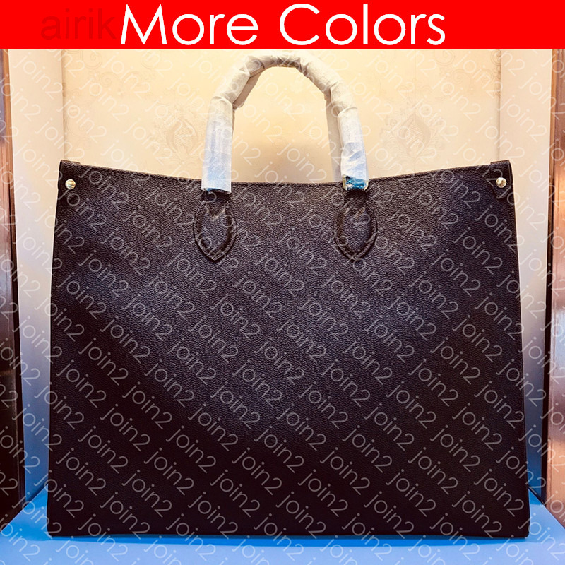 

M44576 ONTHEGO Tote Designer Fashion Women's GM Shoulder Shopping Daily Bag Luxury Handbag Leopard Zebra Print M44674, Red empreinte leather