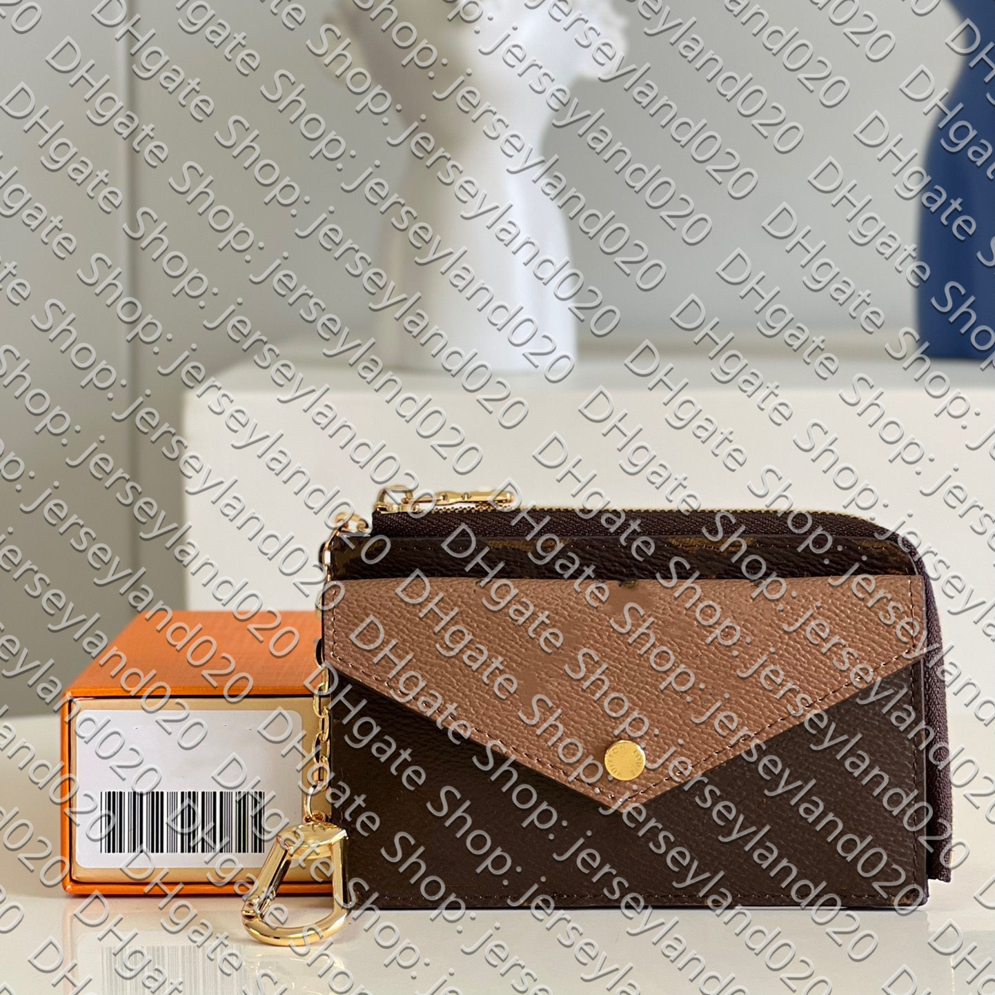 

TOP. M81303 RECTO VERSO Card Holder Key Pouch Wallet, Mono. reverse