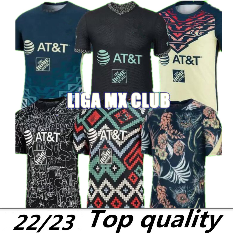 

liga mx 22 23 Club America Soccer Jerseys third 2022 2023 FUENTES AQUINO J DOS SANTOS D.VALDES R.Martínez Camisas de Futebol training Football Shirt GIOVANI