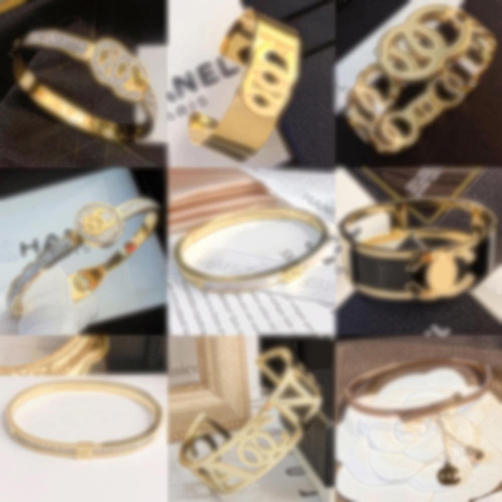 

20 Styles Bracelet Women Bangle Luxury Designer Jewelry 18K Gold Plated 925 Silver Plated Stainless steel Wedding Lovers Gift Bangles Accessories Wholesale -20-C-1