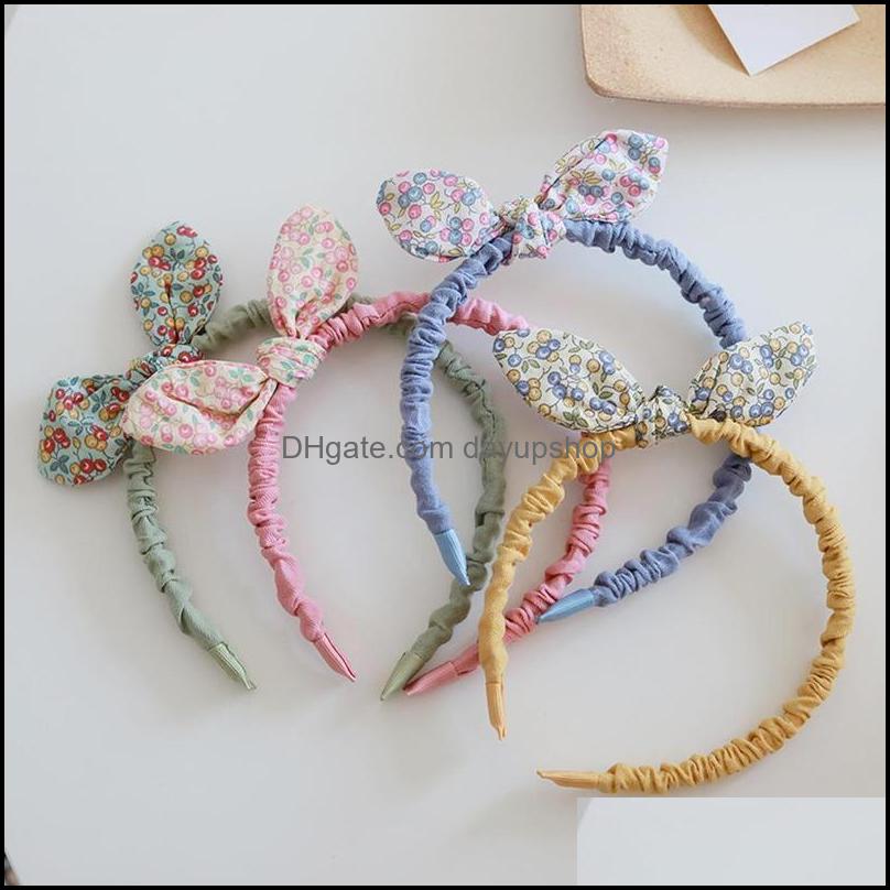 

Headbands Hair Jewelry Fashion Bow Hairband Hoop For Girls Child Headband Hairbands Summer Autumn Flower Accessories Dhu40