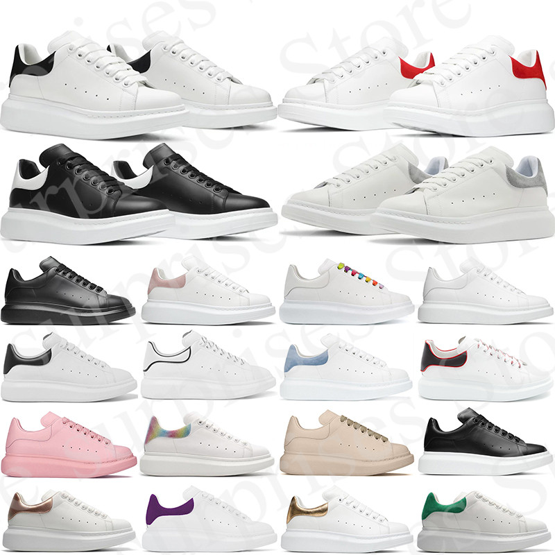 

2022 Luxurys Designers shoes Casual mens women white leather platforms black suede bule red grey pink rose gold outdoor sneakers fashion