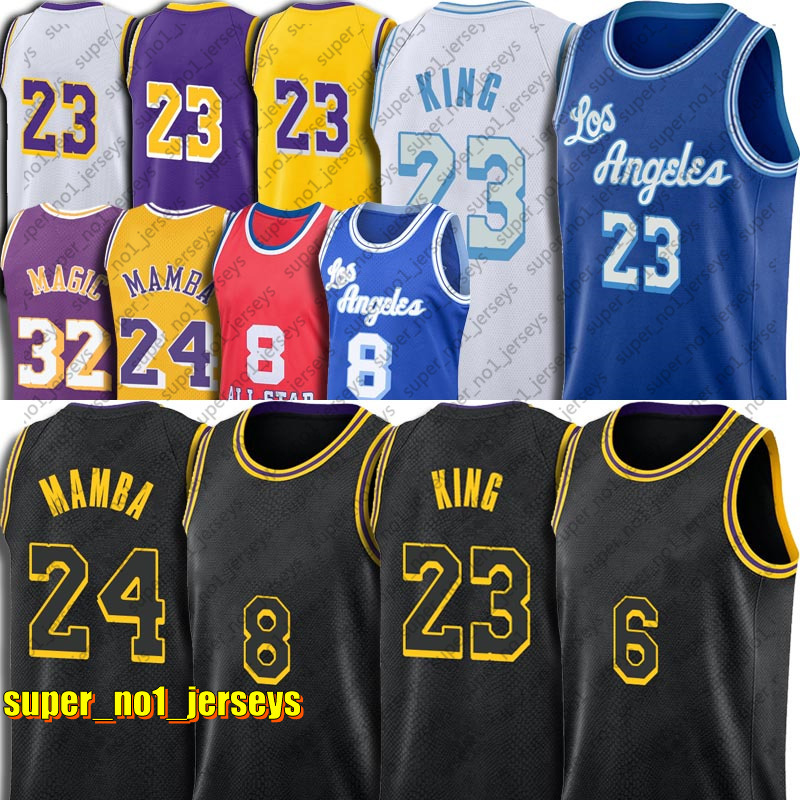 

Retro Los Angeles''Lakers''Kobe''Bryant''6 Russell Westbrook LeBron James Basketball Jersey Carmelo Anthony Squad Davis Black Mamba 23 3, Choose green number
