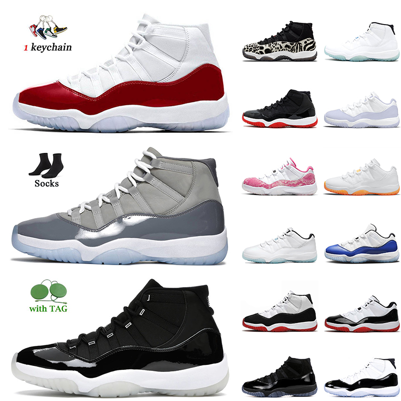 

Authentic Fashion Women Mens Basketball Shoes Jumpman 11 11s High Cherry Cool Grey Jubilee 25th Anniversary High Platinum Tint Legend Blue Trainers Sneakers Sports, A40 cherry 40-47