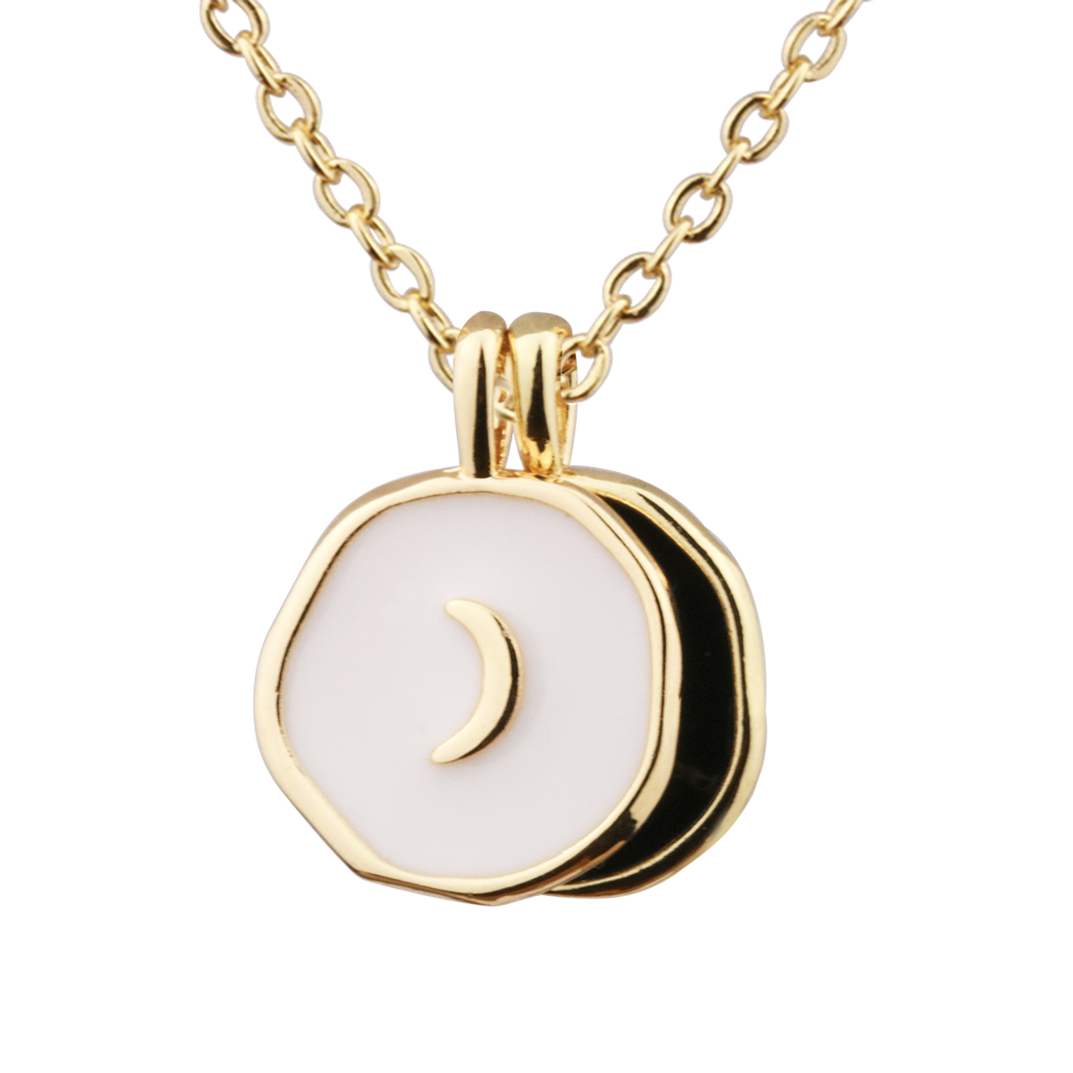 

Black And White Couple Pendant Tag 14k Gold Plated Pendant Necklace Fashion Elegant Necklaces Gift For Woman Jewelry