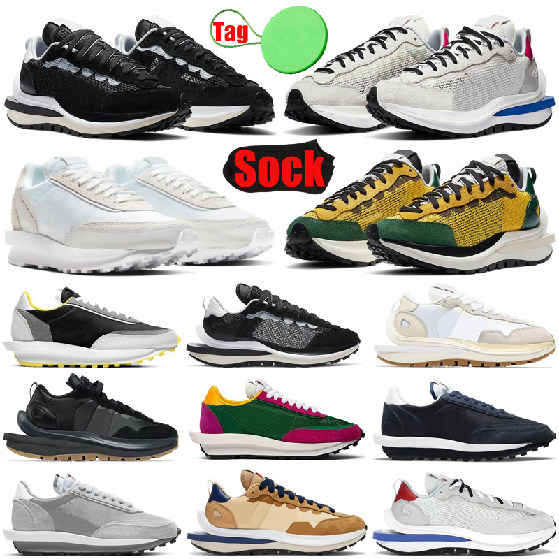 

waffle vaporwaffle sacais mens running shoes pegasus fragment Undercover Black Gum Sesame Sail Pure Platinum men women trainers sports sneakers, #1 pure platinum