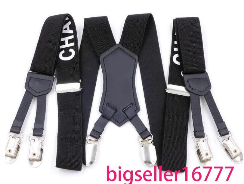 

2022 year new Designer Fashion Suspenders For Man And Women 3.0 115cm Six Clip 1pcs