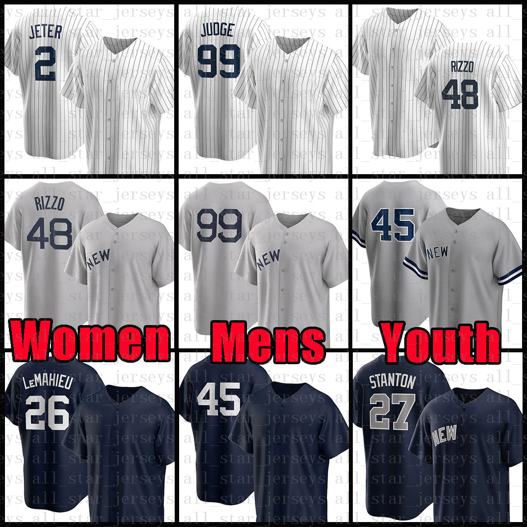 

New Baseball Jersey York Aaron Judge Gerrit Cole Anthony Rizzo Derek Jeter DJ LeMahieu Josh Donaldson Giancarlo Stanton Gleyber Torres Joey Gallo Mariano Rivera, Mens(yangji)