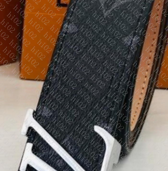 

2022 Fashion Big buckle genuine leather belt no box designer belts men women high quality mens Black cowhide beltAA18, With box