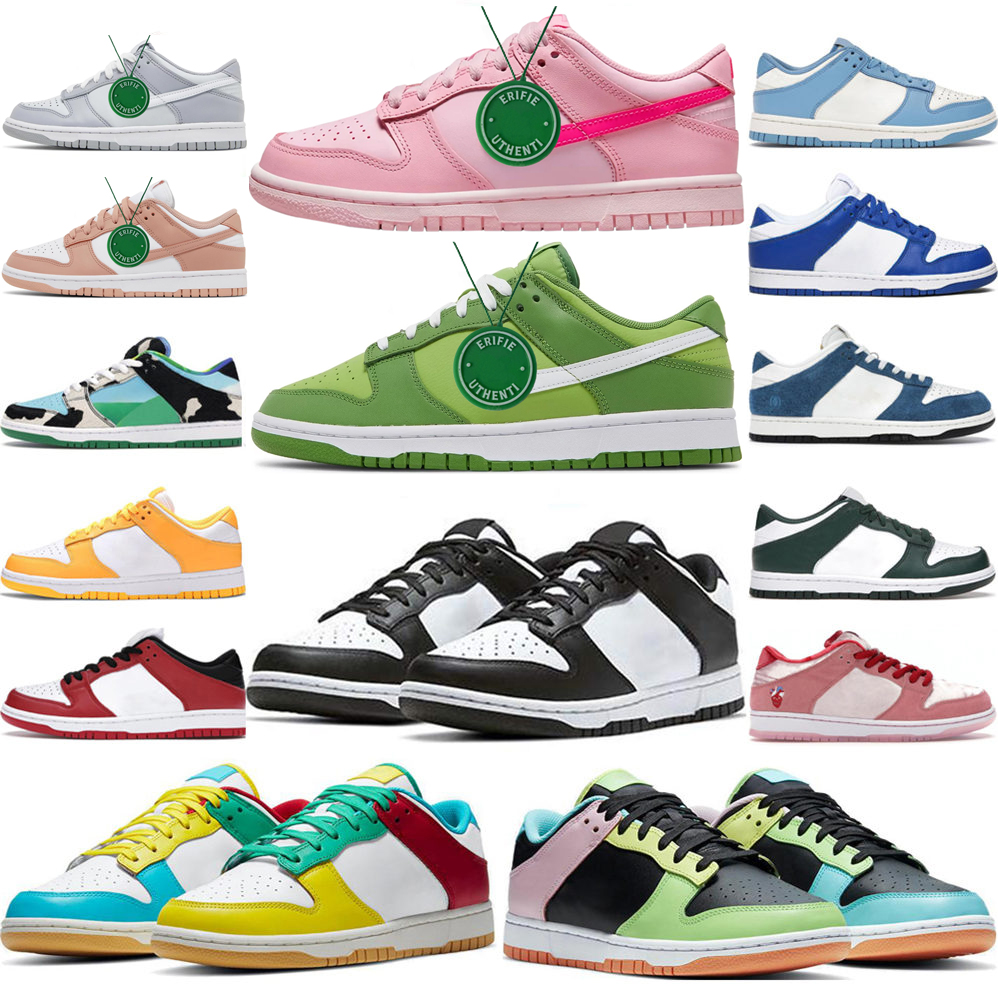 

Newest Chlorophyll UNC low Platform Dunks sb Running Shoes Bordeaux coast Chunky black white Cactus University blue Kentucky Goldenrod pink men women sneakers 36-47, Box