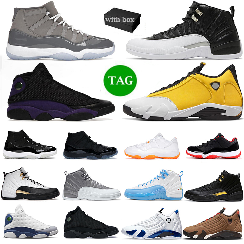 

11 12 13 14 With box basketball shoes men cool grey bred concord Playoffs Royalty Taxi Court Purple Light Ginger Jumpman 11s 12s 13s 14s sports sneakers, 25