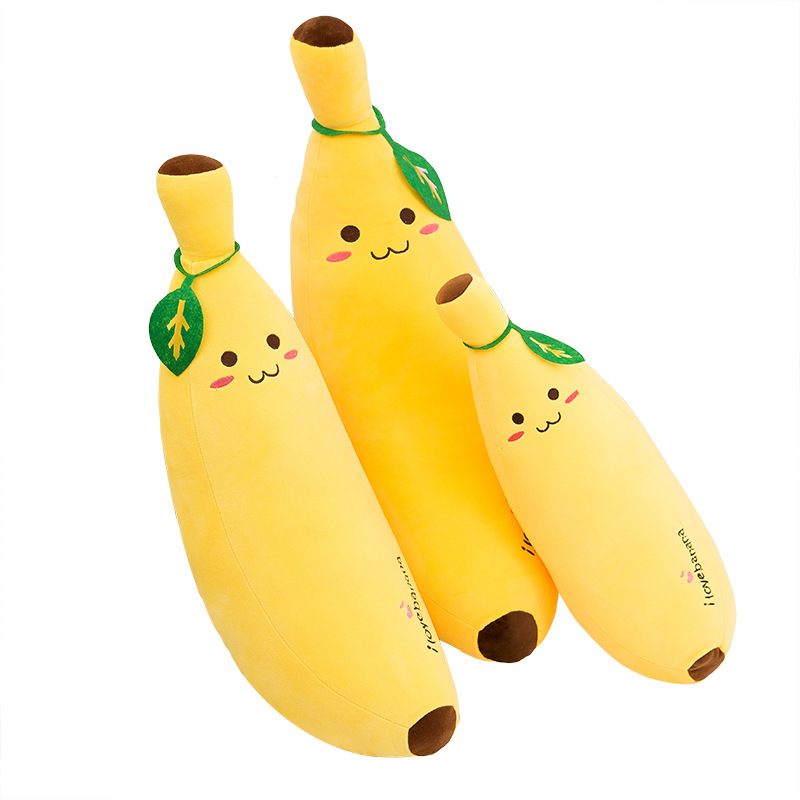 

Soft And Comfortable Banana Pillow Plush Toys Cushion Cute Expression Fruit Pillows Bananas Pillow Toy Gift For Friends 894 D3, Light yellow