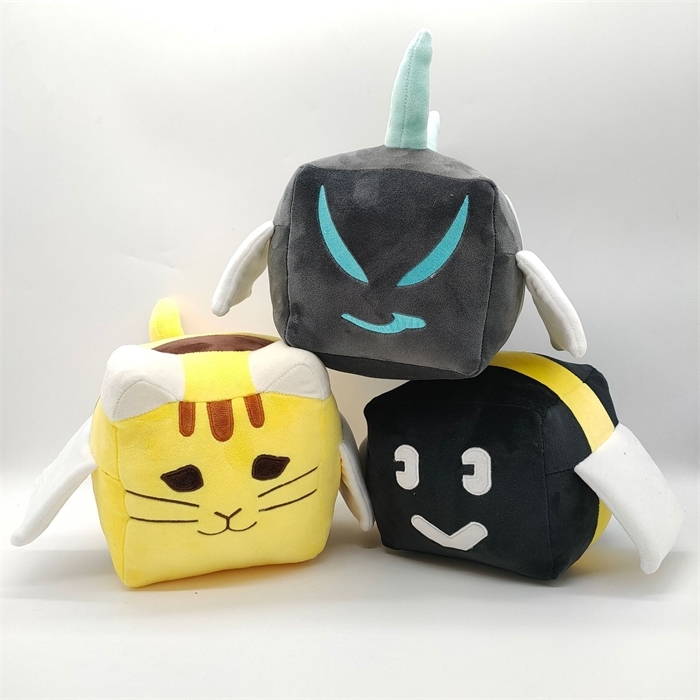 New bee swarm simulator Plush box cat pillow Doll-image-760490152