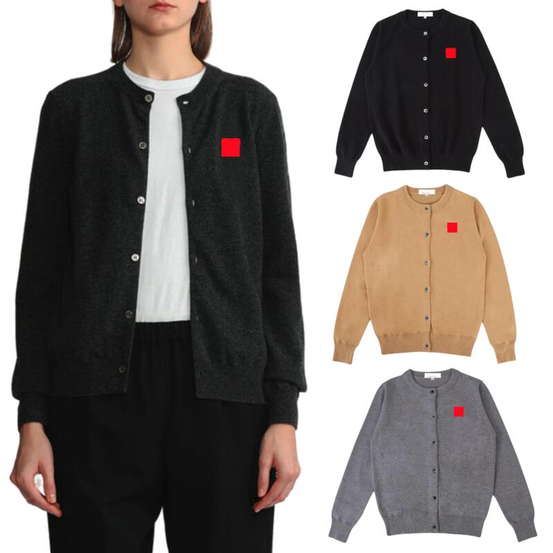 

Women Cardigan Sweaters Knits Cotton Heart Eye Embroidery O-Neck Long Sleeve red heart Button Spring Autumn Casual Fitted Lady Knitwear, Black#2