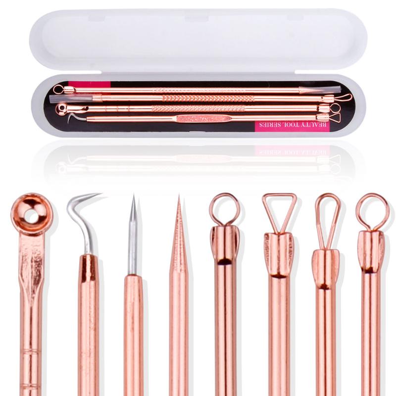 

Makeup Brushes 4Pcs Blackhead Comedone Remover Acne Pimple Blemish Treatment Women Skin Care Stainless Steel Pore Cleanser Needle Beauty Too
