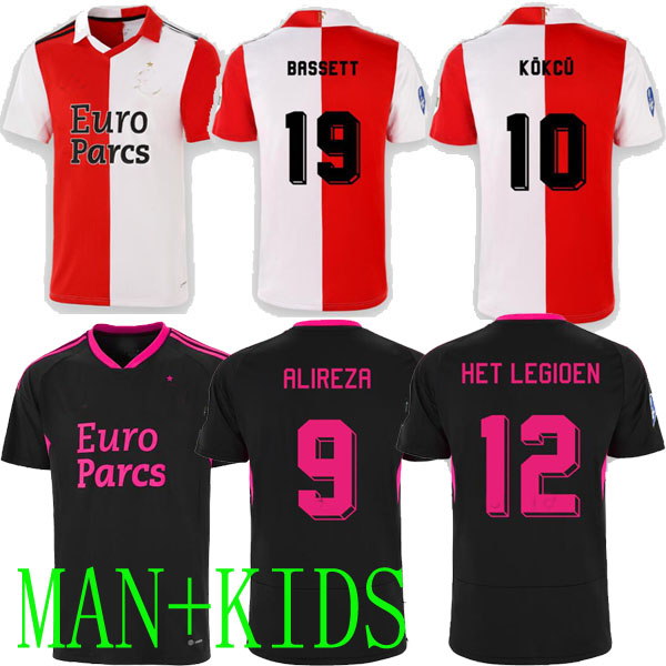 

22 23 fc Feyenoords soccer jerseys home kids HENDRIX 6 SINISTERRA 7 ALIREZR 9 BASSETT 19 2022 2023 JERSEY FOOTBALL SHIRTS MAN FAN SETS third away SES, 21 22 away player version