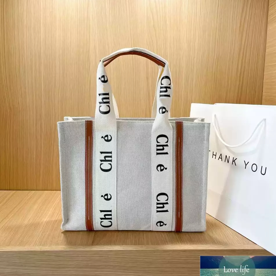 

Large Capacity Stripe Shoulder Bag Print Letter Tote Canvas with logo Female Japanese Casual Handbag, Black