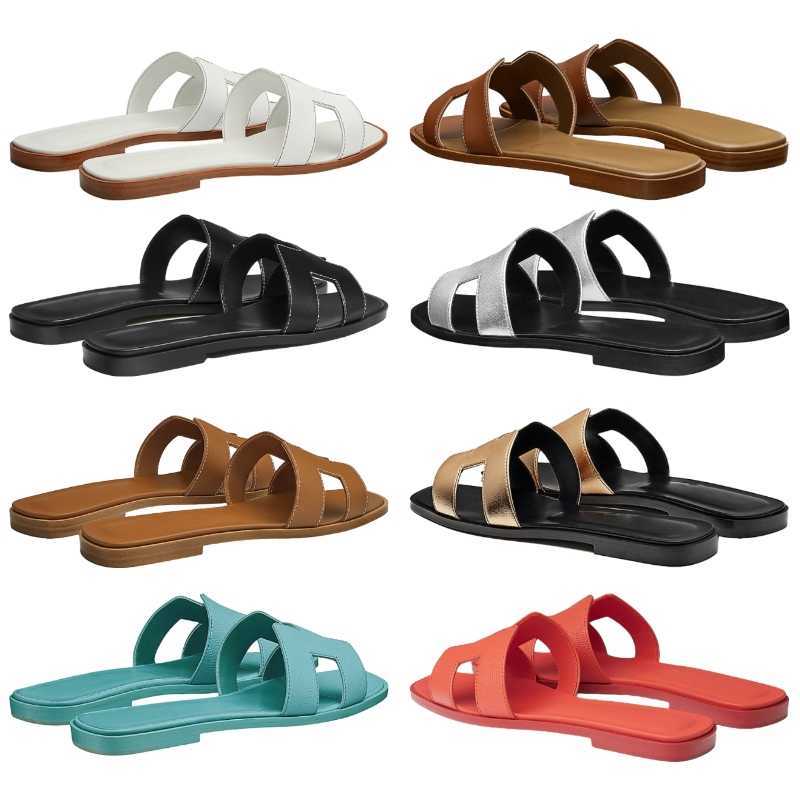

Oran Sandals Women Designer Slippers womens Slides Flat Flip Flops Crocodile Skin Slide Ladies Beach Sandal Summer Genuine Leather Slipper, Fashion sandals