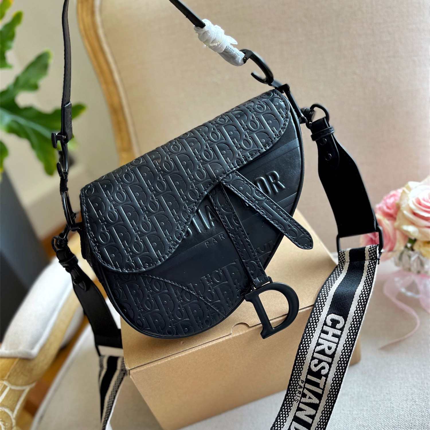 

woman saddle tote bag fashion handbags purse crossbody shoulder bag, Black