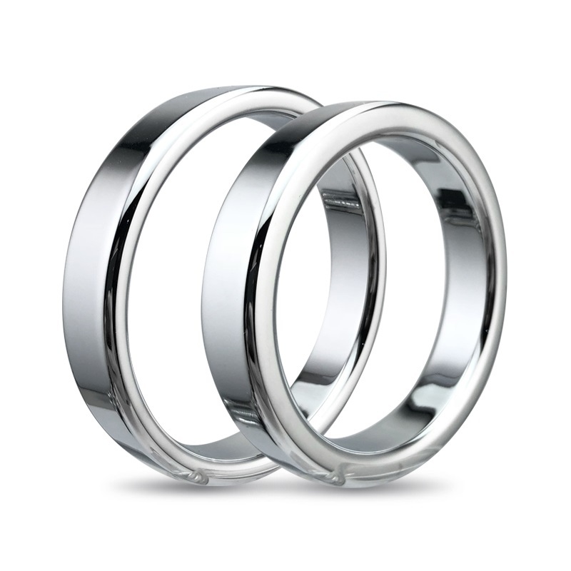 Top quality large size male stainless steel heavy metal penis lock cock ring ball stretcher BDSM erection sexy toy for man
