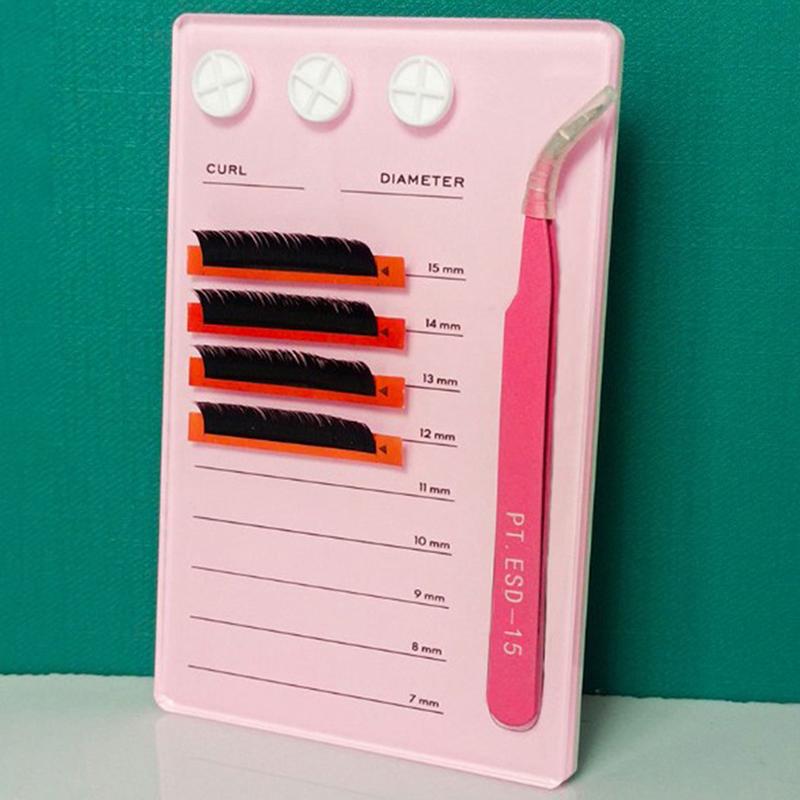 

False Eyelashes Eyelash Holder Extension Glue Pallet Acrylic Board For Display ToolsFalse