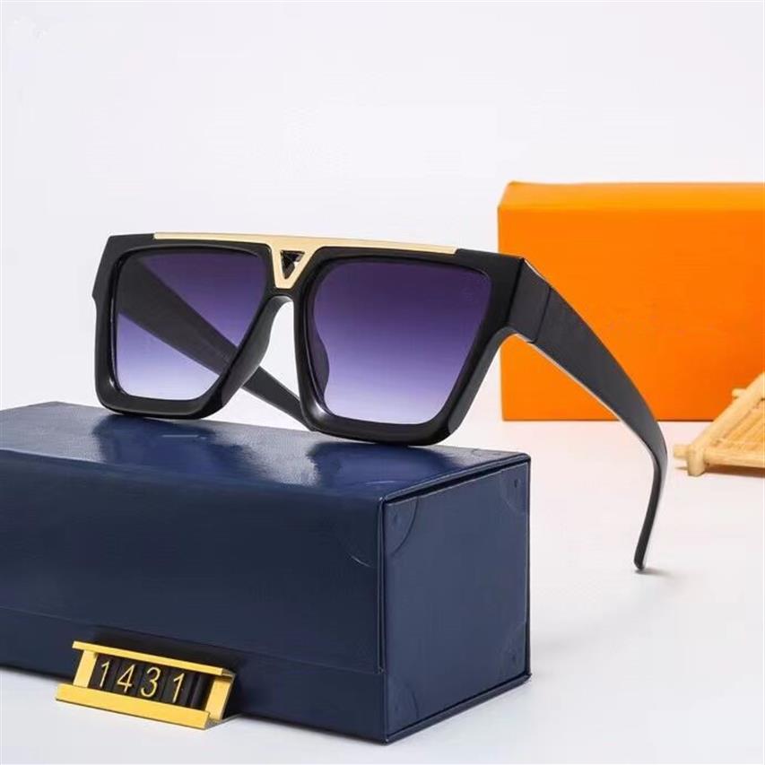 

New Classic Designer Sunglasses Fashion Trend 1431 Sun Glasses Anti-Glare Uv400 Casual Eyeglasses For men and Women217H