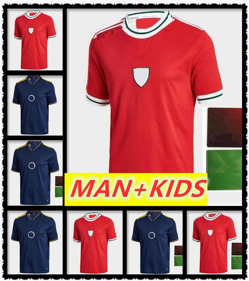 

Man kids kit Scotland 2022 2023 Wales soccer jerseys 22 23 BALE ALLEN McGINN James Ben Davies Wilson RAMSEY national team home football shirt, Kids size