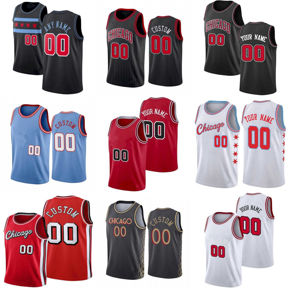 

75th Custom Jersey Chicago''Bulls''MEN Women Youth 19 Marko Simonovic 25 Tyler Cook 7 Troy Brown Jr. 22 Alize Johnson Basketball Jerseys, Color
