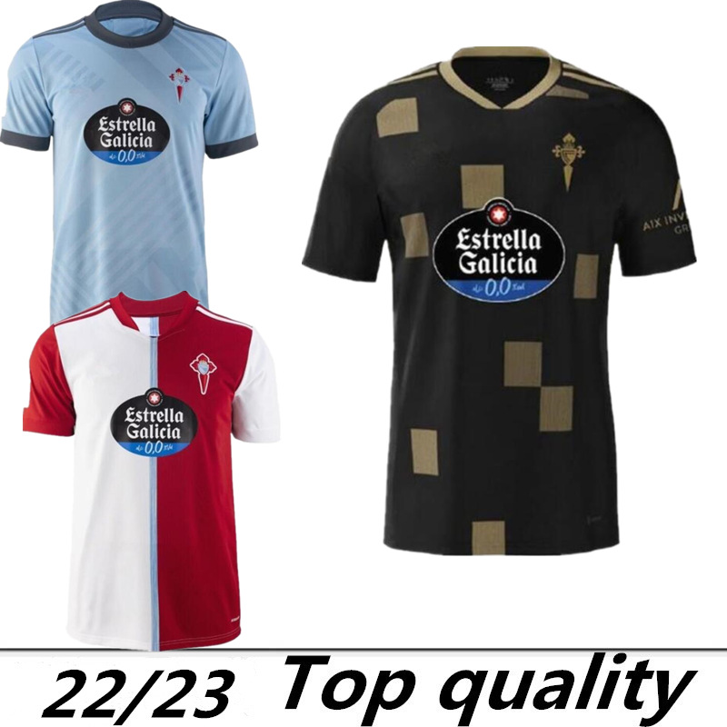 

22 23 Celta de Vigo centenary soccer jerseys IAGO ASPAS 2022 2023 away camiseta NOLITO F.BELTRAN HUGO MALLO SOLARI S. MINA Brais Mendez home men kids football shirt, 22/23 away kids