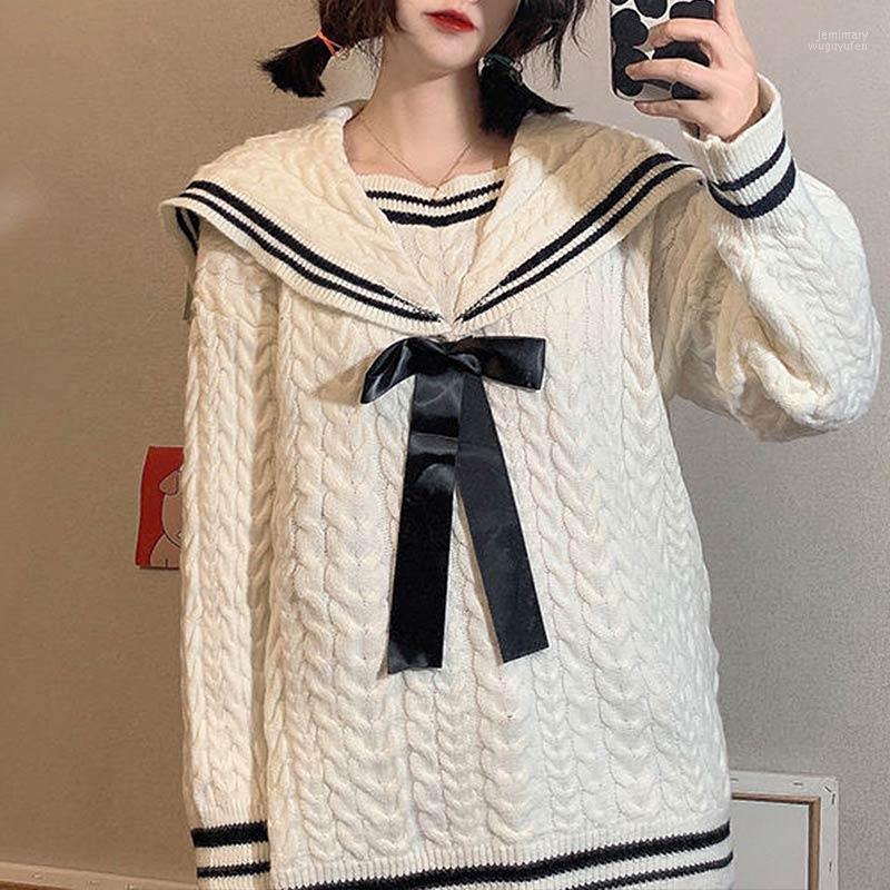 

Women's Sweaters Knitted Women Preppy Style Student Pullover Autumn Sweet Casual Winter Clothes Sueter Mujer Jemi22, Beige
