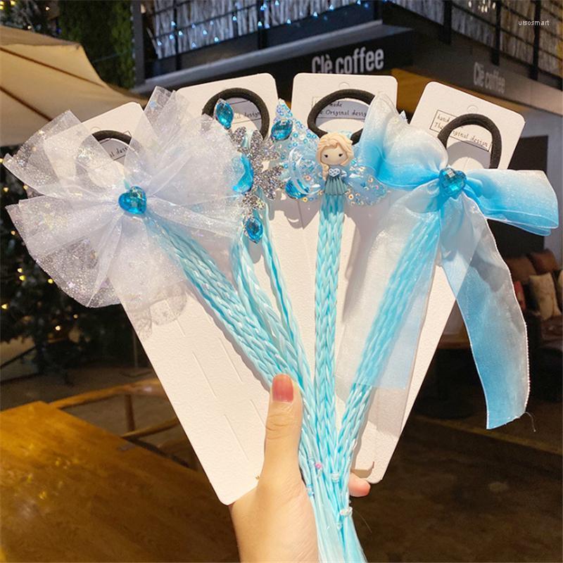 

Hair Accessories 10pcs/lot Fashion Colorful Cosplay Princess Wig Braids Girls Band Holder Ornament Rope Performance