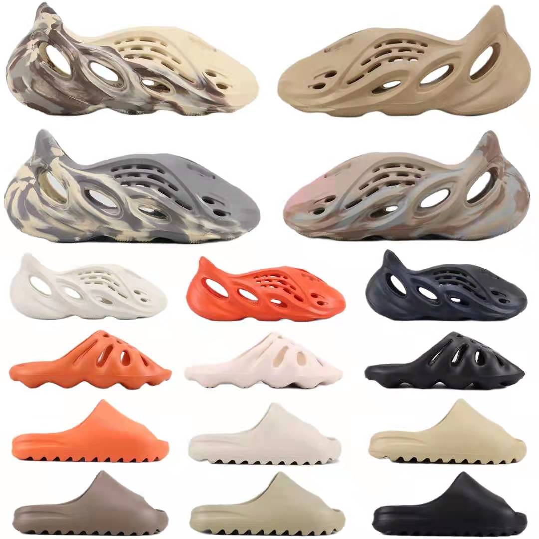 

2022 Brand Designer Slippers Triple Black Bone White Orange Open Toes Slipper Summer Outdoor Beach Travel Comfort Leisure Slides Sandals Men Women Platform Shoes, Color1