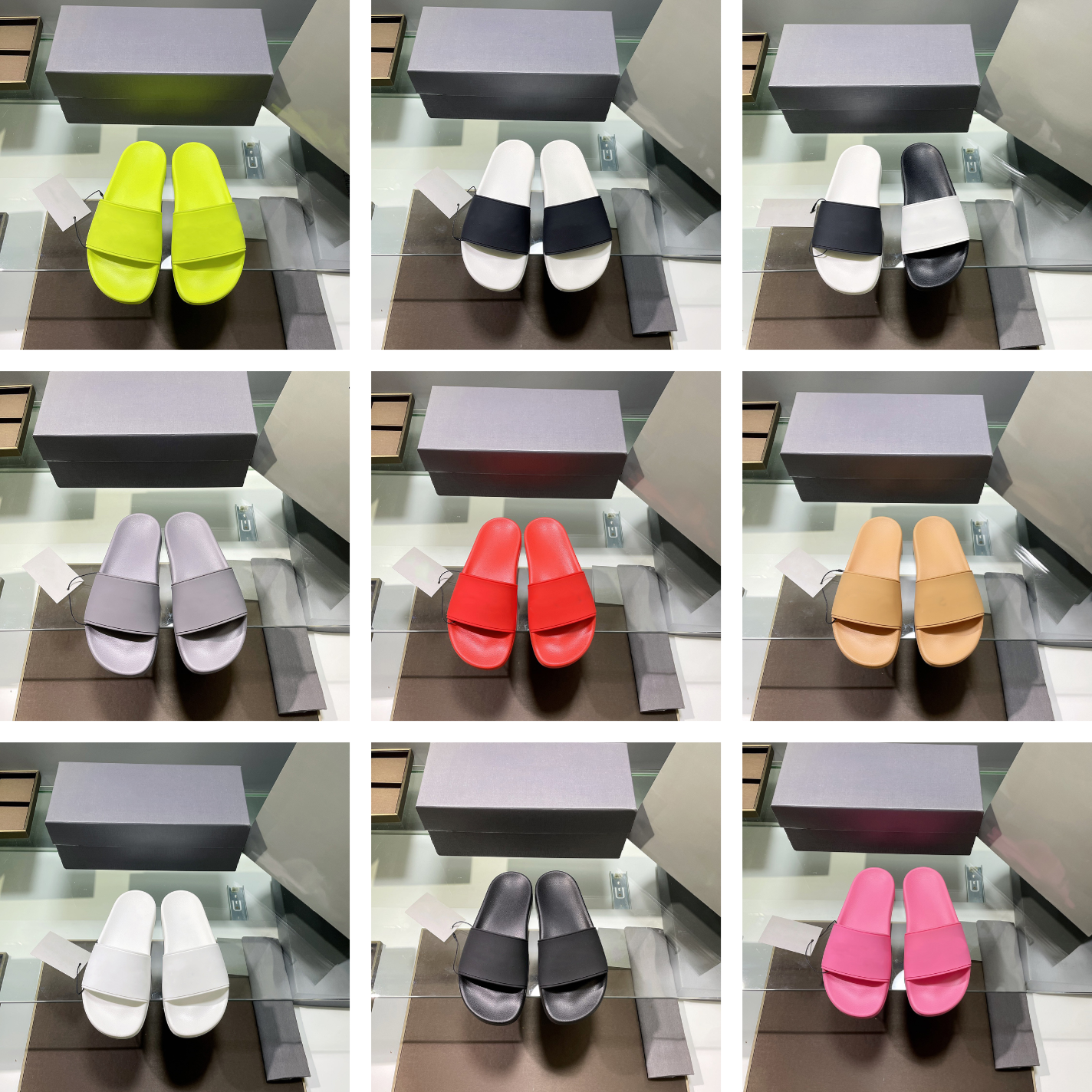 

Top quality Fashion slide sandals slippers for men women WITH ORIGINAL BOX Hot Designer unisex beach flip flops slipper, ##