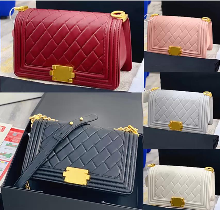 top qualityquilte flap chain bag double letter Totes caviar wallets Women handbags luxurys brand Shoulder Bags clutch purse retro Backpack g Styl
