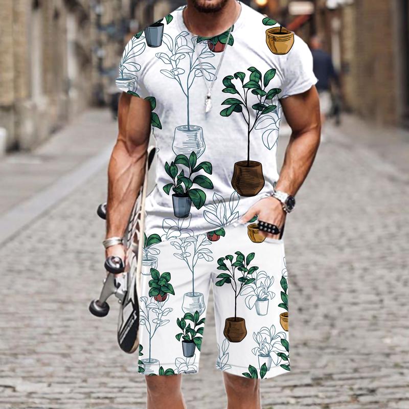 

Men's Tracksuits Men's T-shirt Set Casual Short Sleeve Tops O Neck Harajuku Hip-hop Fashion Outfit Street 2022 Luxury 3D Printed FunnyMe, At1721jiaadk849