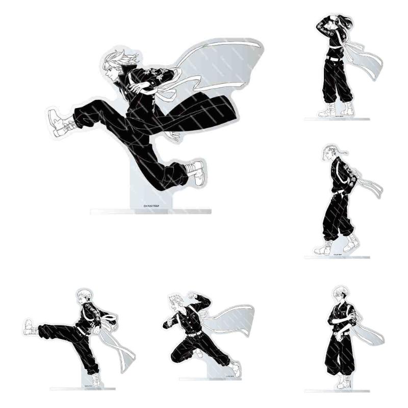 

Keychains Anime Figure Tokyo Revengers Acrylic Stands Desk Decor Manjiro Ken Takemichi Hinata Atsushi Model Plate Gift Collection Prop