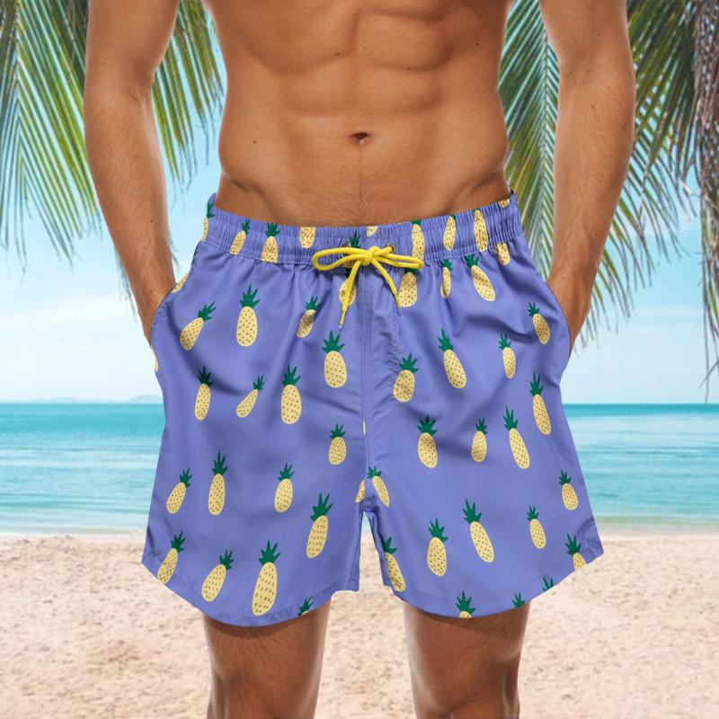 

Men' Shorts Short Swim Trunks Board Loose Men' Casual Summer Pocket Printed Tether Boy SockMen, Blue