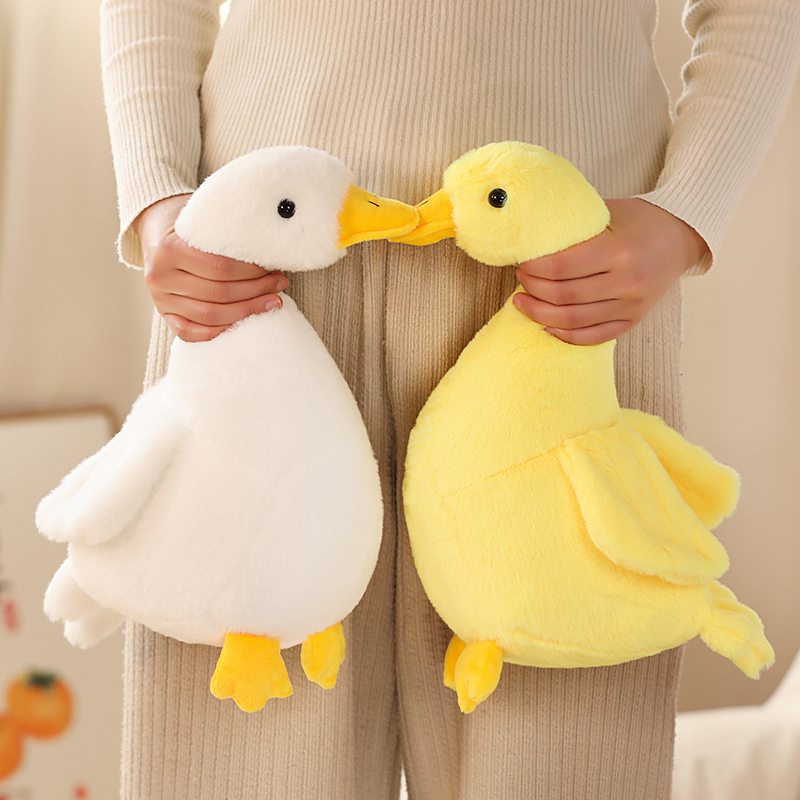 

30cm/40cm Kawaii Duck Toys Peluche Animals Doll Stuffed Toys For Baby Lifelike YellowBlack Ducks Plush Toy Girls Children's Gift LA468, Gray