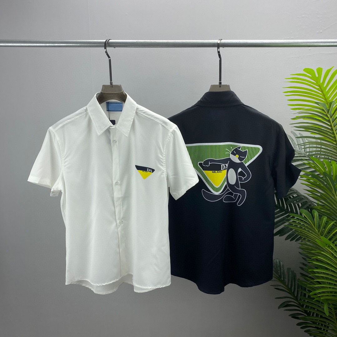 

2022ss spring and summer new shirt high grade cotton Sweatshirts printing short pants sleeve round neck panel T-Shirt Size: m-l-xl-xxl-xxxl Color: black white ya551