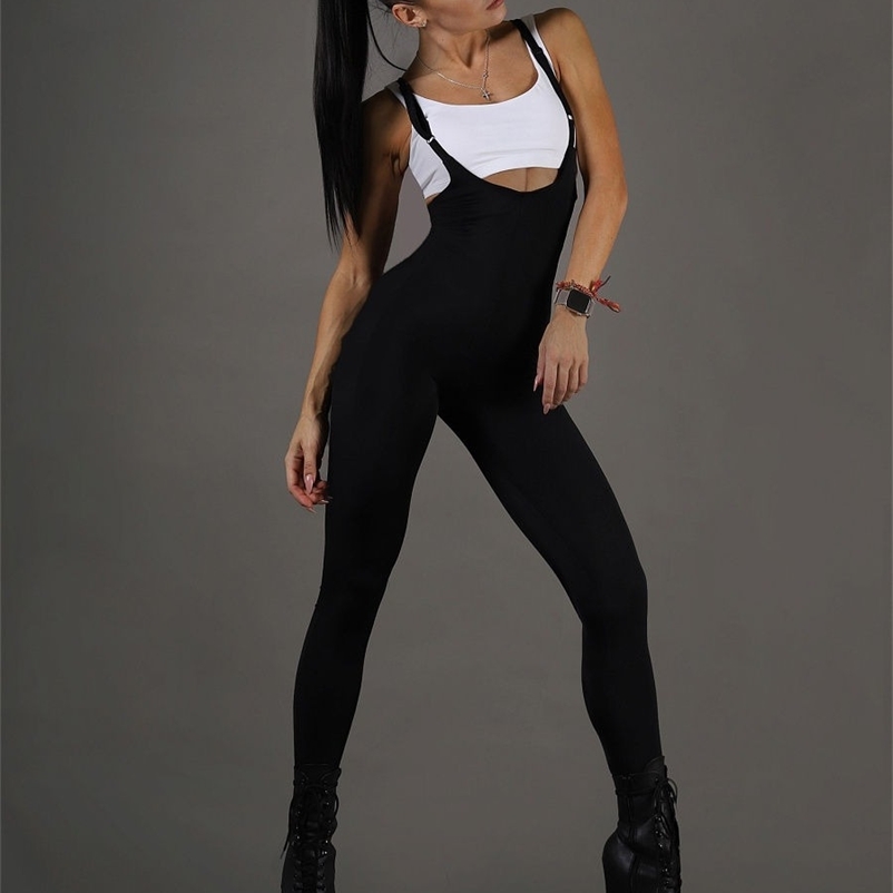 Solid Color Wrap Spaghetti-Neck Backless Jump Suits For Women Going Out Backless Sexy Sports Ladies Jumpsuits 220412-image-760600248