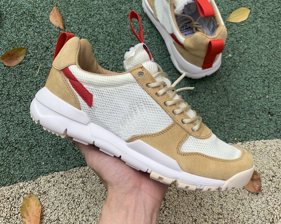 

Shoes Craft Mars Yard TS NASA 2.0 Tom Sachs Space Camp Natural/Sport Red-Maple Unisex Causal Shoe Size 13, #1