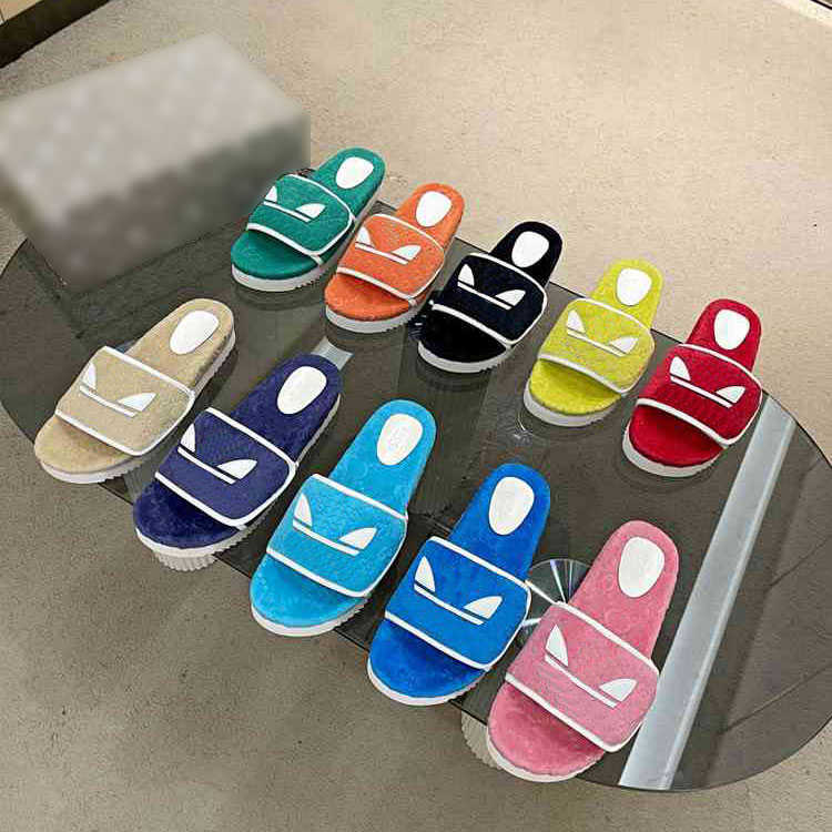 

Women's waterproof platform sandals slippers New joint fashion solid embroidery plane guccie flat shoes size 35-43