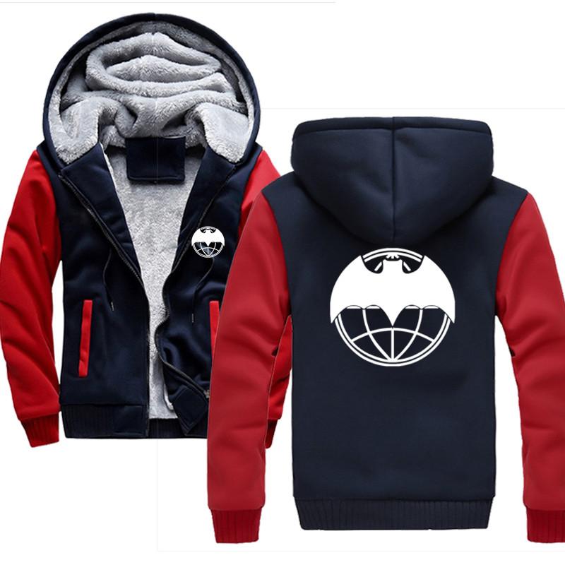 

Men's Hoodies & Sweatshirts High Quality Military Intelligence Printing Drawstring Pocket Hooded Sweatshirt Long Sleeve Zip Slim Coat Male J, Black